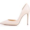imageFSJ Women Formal Dress Shoes Pointed Toe DOrsay High Heels Sexy Stiletto Versatile Office Wear Pumps Size 415 USBeige