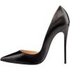 imageFSJ Women Formal Dress Shoes Pointed Toe DOrsay High Heels Sexy Stiletto Versatile Office Wear Pumps Size 415 USBlack Matte