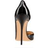 imageFSJ Women Formal Dress Shoes Pointed Toe DOrsay High Heels Sexy Stiletto Versatile Office Wear Pumps Size 415 USBlack Patent