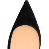 imageFSJ Women Formal Dress Shoes Pointed Toe DOrsay High Heels Sexy Stiletto Versatile Office Wear Pumps Size 415 USBlack Suede