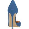 imageFSJ Women Formal Dress Shoes Pointed Toe DOrsay High Heels Sexy Stiletto Versatile Office Wear Pumps Size 415 USBlue Suede