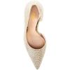 imageFSJ Women Formal Dress Shoes Pointed Toe DOrsay High Heels Sexy Stiletto Versatile Office Wear Pumps Size 415 USChampagne Rhinestones