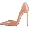imageFSJ Women Formal Dress Shoes Pointed Toe DOrsay High Heels Sexy Stiletto Versatile Office Wear Pumps Size 415 USNude