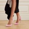 imageFSJ Women Formal Dress Shoes Pointed Toe DOrsay High Heels Sexy Stiletto Versatile Office Wear Pumps Size 415 USPink