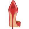 imageFSJ Women Formal Dress Shoes Pointed Toe DOrsay High Heels Sexy Stiletto Versatile Office Wear Pumps Size 415 USRed