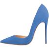 imageFSJ Women Formal Dress Shoes Pointed Toe DOrsay High Heels Sexy Stiletto Versatile Office Wear Pumps Size 415 USRoyal Blue