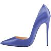 imageFSJ Women Formal Dress Shoes Pointed Toe DOrsay High Heels Sexy Stiletto Versatile Office Wear Pumps Size 415 USSlate Blue