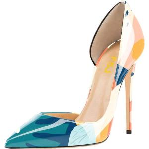 imageFSJ Women Formal Dress Shoes Pointed Toe DOrsay High Heels Sexy Stiletto Versatile Office Wear Pumps Size 415 USPalm