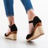imageFSJ Women Closed Toe Espadrilles Dressy Wedge Sandal Ankle Strap Buckle High Heels Comfort Platform Sandals Shoes Size 415 USBlack