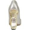 imageFSJ Women Pointed Toe Crystal High Heel Pumps Comfort Slip On Chunky Block Heel Bridal Wedding Evening Party Prom Shoes Size 415 USSilver