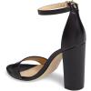 imageFSJ Women Classic Chunky High Heel Sandals Open Toe Ankle Strap Single Band Dress Wedding Party Sexy Shoes Size 415 USBlack