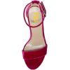 imageFSJ Women Classic Chunky High Heel Sandals Open Toe Ankle Strap Single Band Dress Wedding Party Sexy Shoes Size 415 USFuchsia Velvet