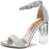 Silver Clear Heel