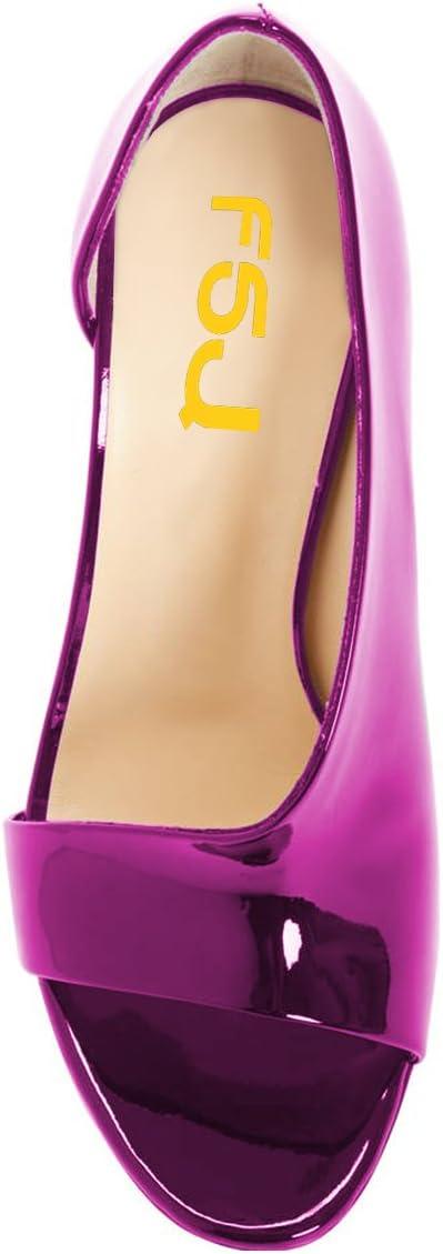 imageFSJ Women Sexy Stiletto High Heels Pumps Open Toe Sandals DOrsay Party Prom Shoes Size 415 USPurple