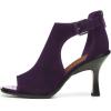 imageFSJ Women Peep Open Toe High Heel Sandals Cutout Ankle Strap Buckle Booties with Back Zipper Fashion Cocktail Nightclub Pumps Shoes Size 416 USPurple
