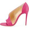 imageFSJ Women Sexy Stiletto High Heels Pumps Open Toe Sandals DOrsay Party Prom Shoes Size 415 USHot Pink