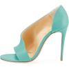 imageFSJ Women Sexy Stiletto High Heels Pumps Open Toe Sandals DOrsay Party Prom Shoes Size 415 USTurquoise