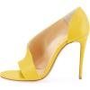imageFSJ Women Sexy Stiletto High Heels Pumps Open Toe Sandals DOrsay Party Prom Shoes Size 415 USYellow