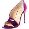 imageFSJ Women Sexy Stiletto High Heels Pumps Open Toe Sandals DOrsay Party Prom Shoes Size 415 USPurple