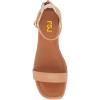 imageFSJ Women Classic Open Toe Ankle Strap Flat Sandals One Band Buckle Back Zipper Comfort Summer Dressy Shoes Size 416 USNude
