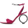 imageFSJ Women Pointed Open Toe Circle High Heel Sandals Ankle Strap Sexy Dress Party Wedding Bridal Pumps Shoes Size 416 USFuchsia