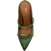 imageFSJ Women Pointed Toe Mules Chunky High Heels Sandals Pumps Slip On Two Strap Chic Crystal Block Heels Backless Casual Dressy Shoes Size 416 USOlive Green
