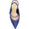 imageFSJ Women Slingback Crystal High Heel Pointed Closed Toe Ankle Strap Pumps Fashion Backless Dress Sandals Prom Party Shoes Size 416 USBlue