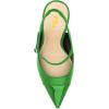 imageFSJ Women Slingback Crystal High Heel Pointed Closed Toe Ankle Strap Pumps Fashion Backless Dress Sandals Prom Party Shoes Size 416 USGreen
