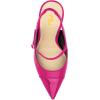 imageFSJ Women Slingback Crystal High Heel Pointed Closed Toe Ankle Strap Pumps Fashion Backless Dress Sandals Prom Party Shoes Size 416 USPink
