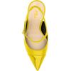 imageFSJ Women Slingback Crystal High Heel Pointed Closed Toe Ankle Strap Pumps Fashion Backless Dress Sandals Prom Party Shoes Size 416 USYellow
