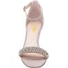 imageFSJ Women Sparkly Open Toe Rhinestone Low Block Heel Sandals Crystal Strap Studded Strappy Formal Dress Prom Party Pump Shoes Size 416 USChampagne