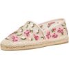 imageFSJ Women Stylish Espadrilles Flats Flower Embroidery Closed Toe Fancy Mesh Ballet Summer Casual Comfortable Dress Shoes Size 416 USPink