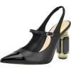 imageFSJ Women Slingback Crystal High Heel Pointed Closed Toe Ankle Strap Pumps Fashion Backless Dress Sandals Prom Party Shoes Size 416 USBlack