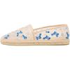 imageFSJ Women Stylish Espadrilles Flats Flower Embroidery Closed Toe Fancy Mesh Ballet Summer Casual Comfortable Dress Shoes Size 416 USBlue