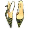 imageFSJ Womens Mid Kitten Heel Slingback Sandals Pointy Toe Sexy Stiletto Pumps Comfortable Dress Summer Party Shoes Size 415 USCamouflage