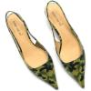 imageFSJ Womens Mid Kitten Heel Slingback Sandals Pointy Toe Sexy Stiletto Pumps Comfortable Dress Summer Party Shoes Size 415 USCamouflage