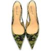 imageFSJ Womens Mid Kitten Heel Slingback Sandals Pointy Toe Sexy Stiletto Pumps Comfortable Dress Summer Party Shoes Size 415 USCamouflage
