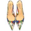 imageFSJ Womens Mid Kitten Heel Slingback Sandals Pointy Toe Sexy Stiletto Pumps Comfortable Dress Summer Party Shoes Size 415 USCartoon
