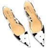 imageFSJ Womens Mid Kitten Heel Slingback Sandals Pointy Toe Sexy Stiletto Pumps Comfortable Dress Summer Party Shoes Size 415 USCow