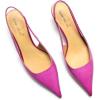 imageFSJ Womens Mid Kitten Heel Slingback Sandals Pointy Toe Sexy Stiletto Pumps Comfortable Dress Summer Party Shoes Size 415 USFuchsia