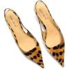 imageFSJ Womens Mid Kitten Heel Slingback Sandals Pointy Toe Sexy Stiletto Pumps Comfortable Dress Summer Party Shoes Size 415 USLeopard