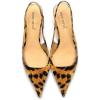 imageFSJ Womens Mid Kitten Heel Slingback Sandals Pointy Toe Sexy Stiletto Pumps Comfortable Dress Summer Party Shoes Size 415 USLeopard