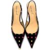 imageFSJ Womens Mid Kitten Heel Slingback Sandals Pointy Toe Sexy Stiletto Pumps Comfortable Dress Summer Party Shoes Size 415 USPolka Dot