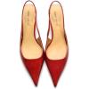 imageFSJ Womens Mid Kitten Heel Slingback Sandals Pointy Toe Sexy Stiletto Pumps Comfortable Dress Summer Party Shoes Size 415 USRed