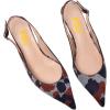 imageFSJ Womens Mid Kitten Heel Slingback Sandals Pointy Toe Sexy Stiletto Pumps Comfortable Dress Summer Party Shoes Size 415 USSpots