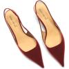 imageFSJ Womens Mid Kitten Heel Slingback Sandals Pointy Toe Sexy Stiletto Pumps Comfortable Dress Summer Party Shoes Size 415 USWine