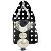 imageFSJ Women Classic Pearls Heel Pumps Pointed Toe Slip On High Heel 9cm Glossy Leather Ladies Office Party Pump Shoes Size 416 USBlack and White Dots