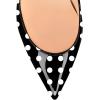 imageFSJ Women Classic Pearls Heel Pumps Pointed Toe Slip On High Heel 9cm Glossy Leather Ladies Office Party Pump Shoes Size 416 USBlack and White Dots