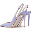 imageFSJ Women Closed Toe Pointy High Heel Pumps Sexy Slingback Heeled Sandals with Buckle Banquet Formal Event Dress Shoes Sizes 416 USPurple