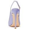 imageFSJ Women Closed Toe Pointy High Heel Pumps Sexy Slingback Heeled Sandals with Buckle Banquet Formal Event Dress Shoes Sizes 416 USPurple